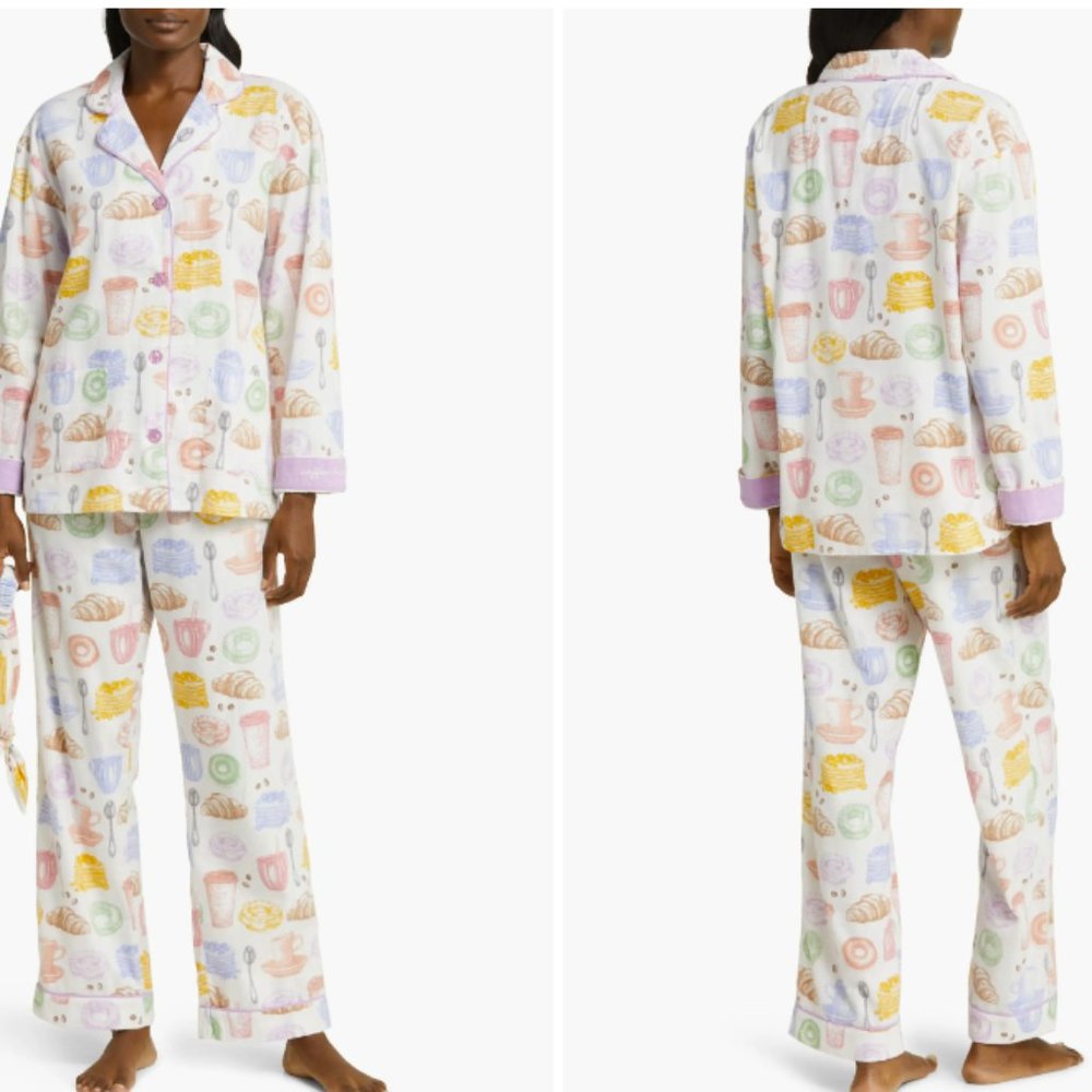 NWT PJ Salvage Cotton Flannel Brunch Pajamas Set